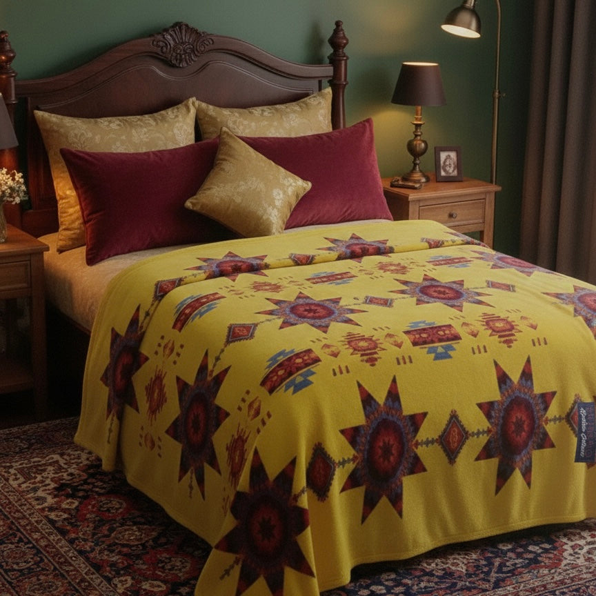 Star Burst Design Silk Touch Blanket