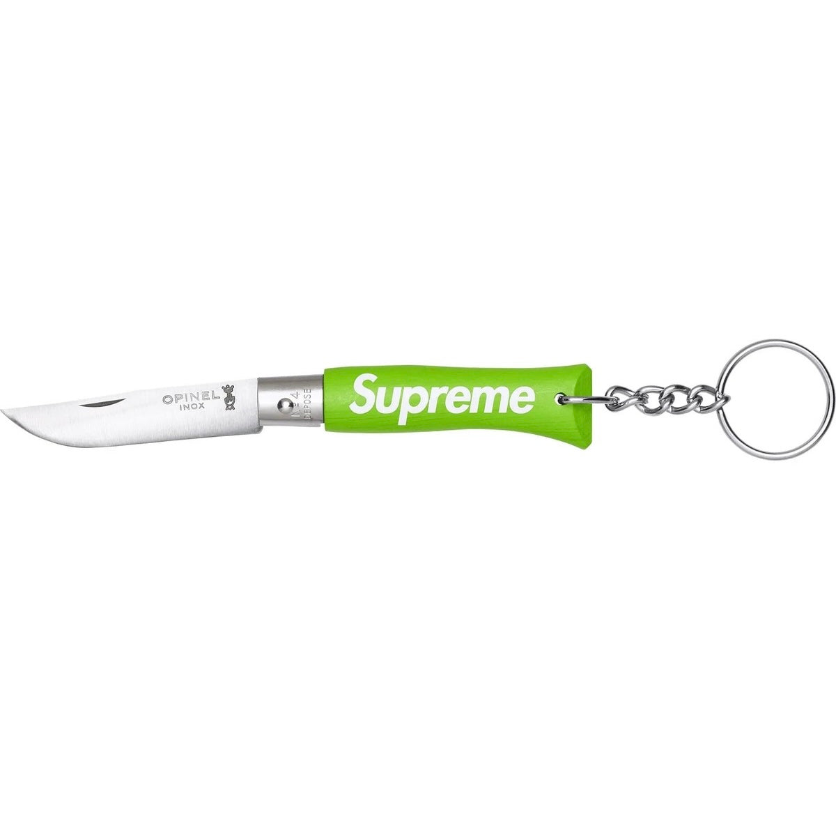 Supreme x Opinel 'No. 4' Knife Keychain - Green