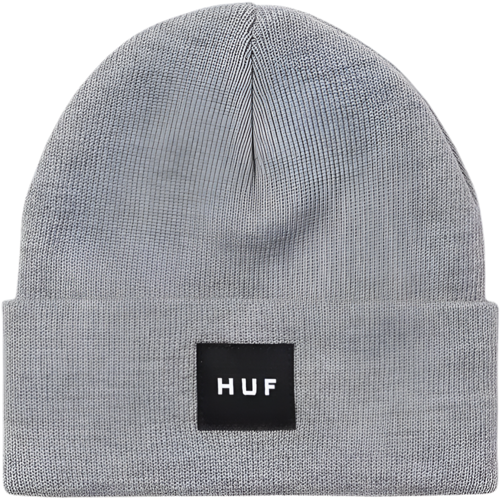 HUF 'Essential Box Logo' Beanie - Grey