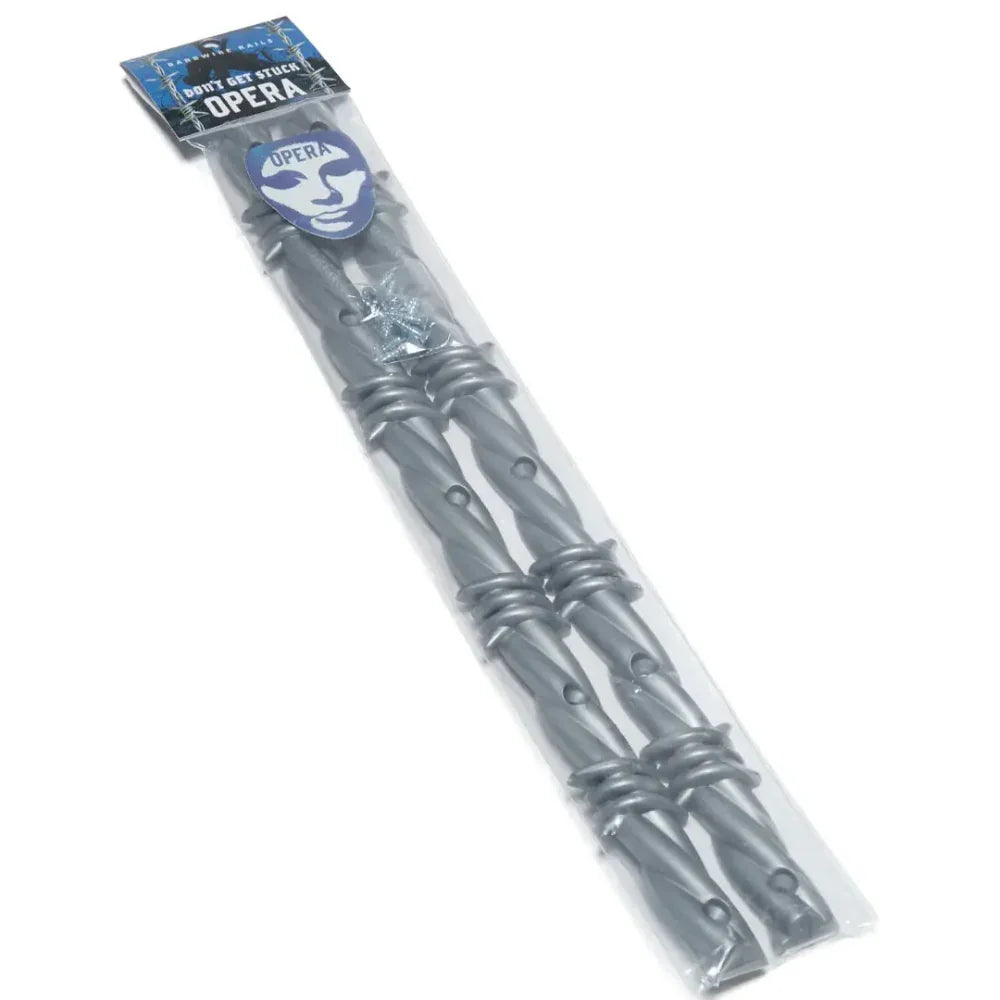 Opera 'Barbwire' Rails - Silver