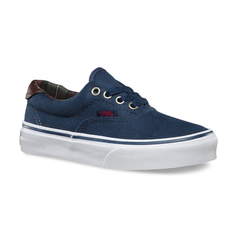 Vans 'Era 59' Shoes - (Plaid) Dress Blues (KIDS)