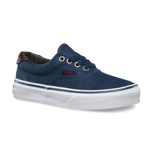 Vans 'Era 59' Shoes - (Plaid) Dress Blues (KIDS)