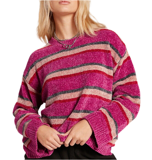 Volcom 'Bubble Tea' Sweaters - Acai Pink