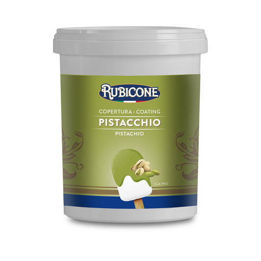 Enrobage trempette cône saveur pistache - Seau de 1,5 KG - Rubicone Canada - Livraison gratuite au Canada pour les commandes de plus de 199 CAD