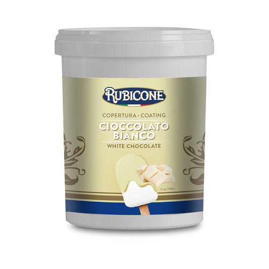Trempette enrobage pour cornets de crème glacée au chocolat blanc - Seau de 1,5 kg - Rubicone Canada - Livraison gratuite au Canada pour les commandes de plus de 199 CAD