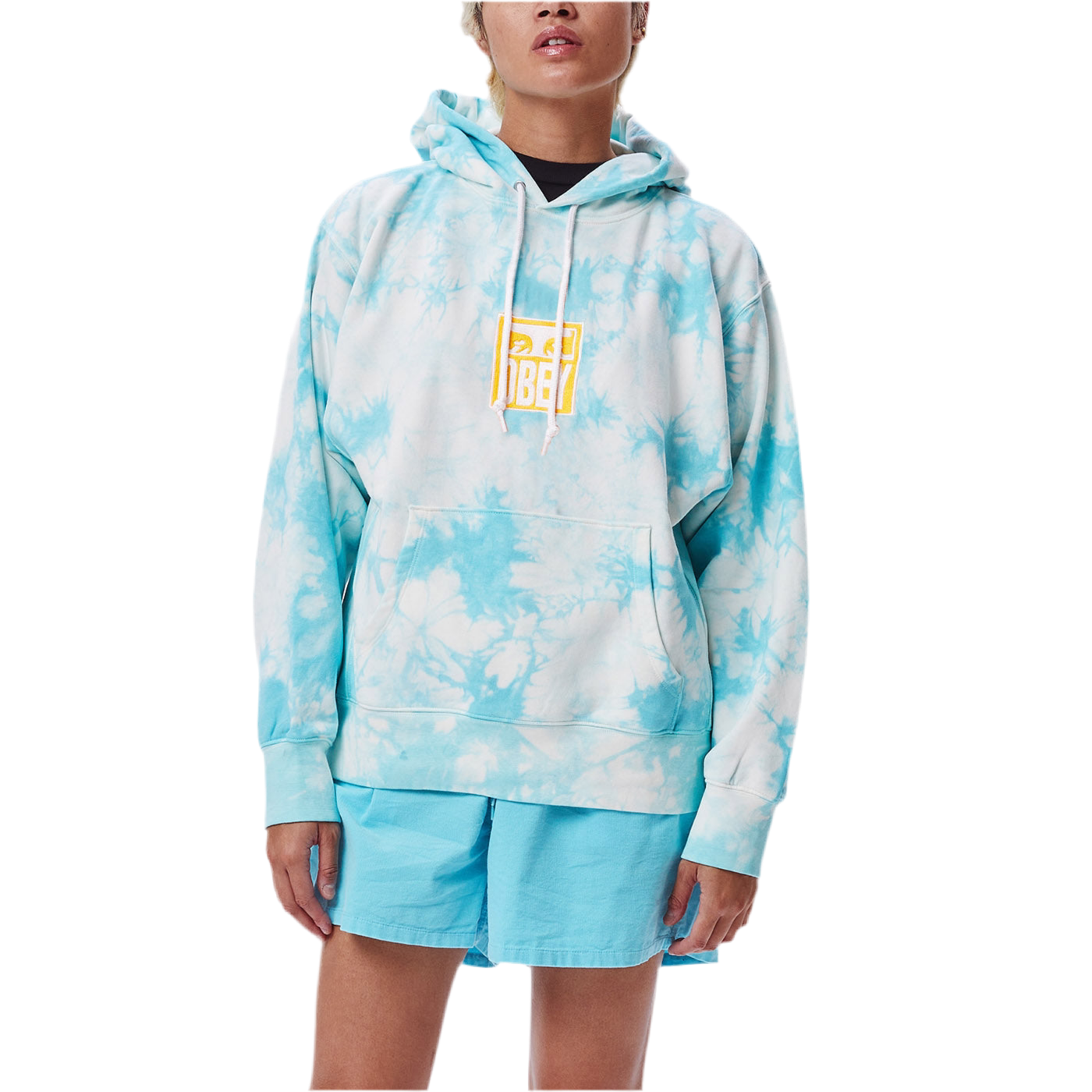 Obey 'Warden Hood' - Tie-Dye Blue (Women’s)