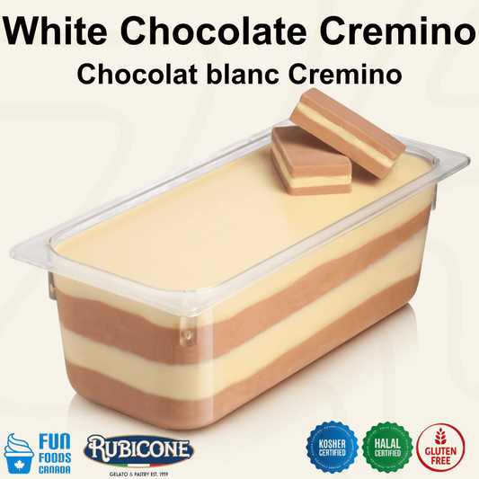Crème à tartiner au chocolat blanc - Cremino Choco Blanc - Seau de 5 kg - Rubicone Canada - Livraison gratuite au Canada pour les commandes de plus de 199 CAD