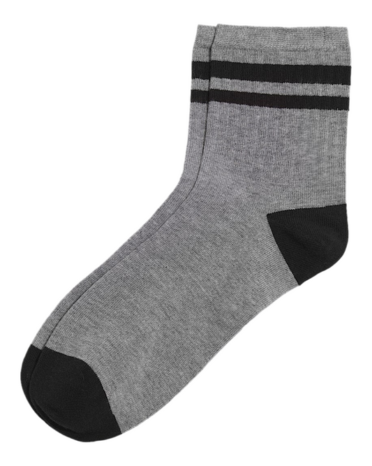 Vans 'Bregman Half Crew' Socks - Grey/Black (KIDS)
