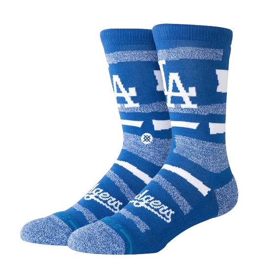 Stance x MLB 'Los Angeles Dodgers Twist' Crew Socks - Blue/Grey