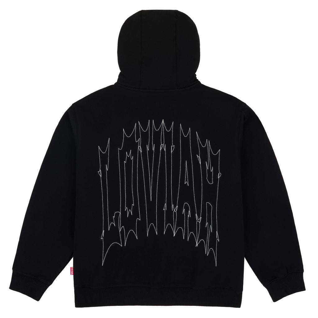 Loviah 'Hell-V' Zip-Up Hoodie - Black