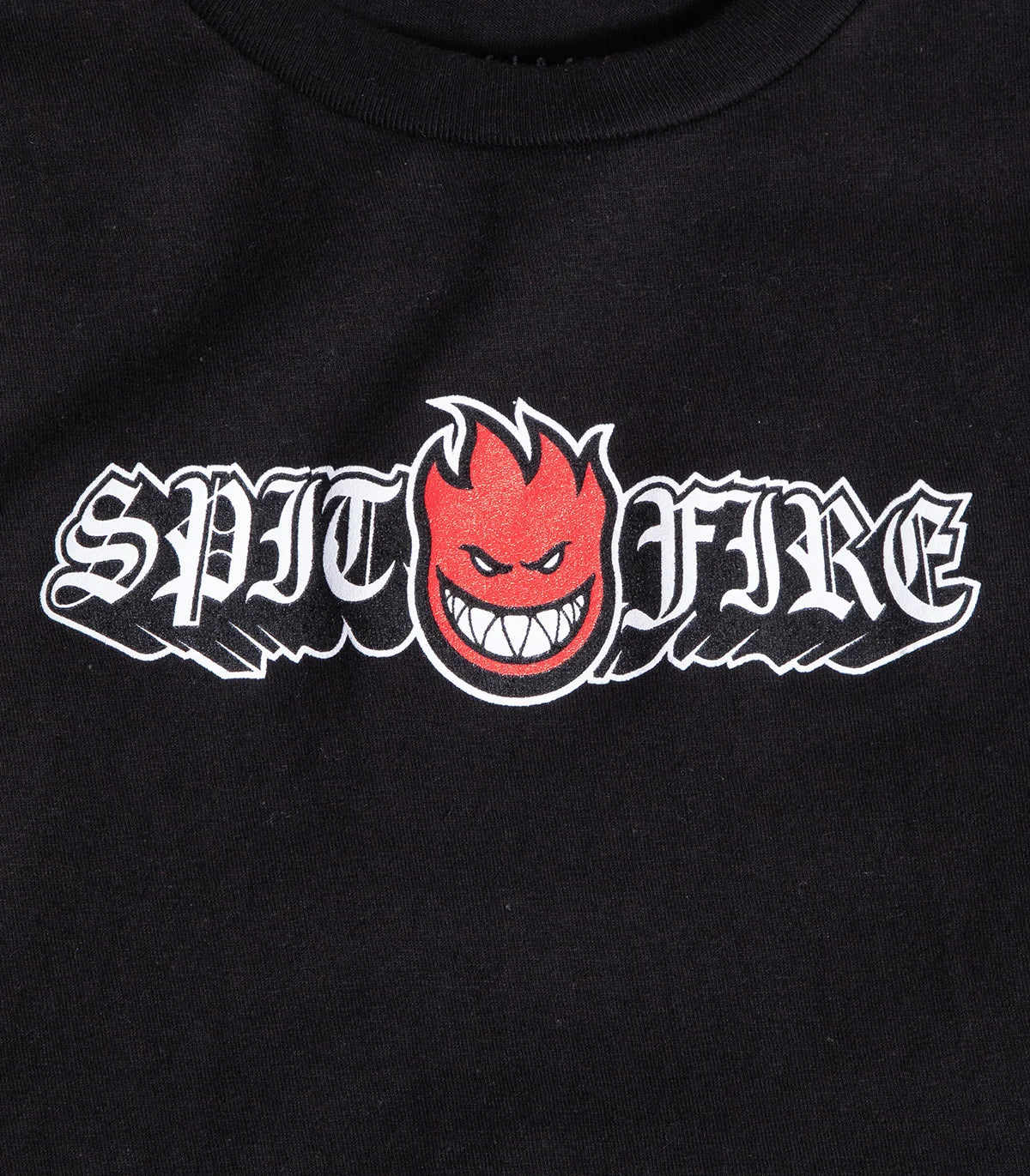 Spitfire 'Old E Drop Bighead' Tee - Black/Red (KIDS)