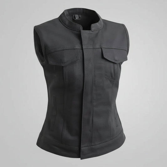 First MFG Co. Women's Lexy Motorcycle Twill Vest