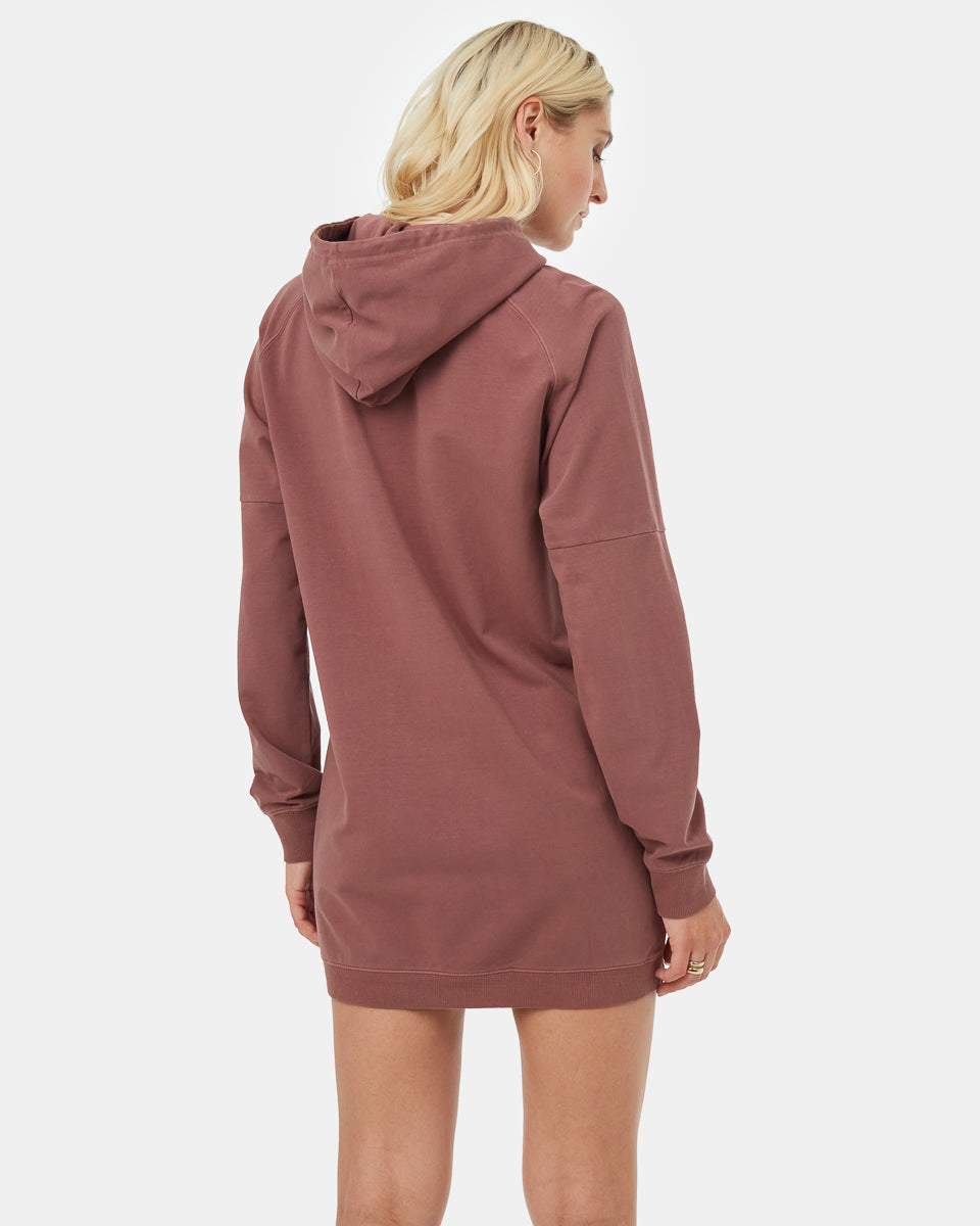 Oversized French Terry Hoodie Dress