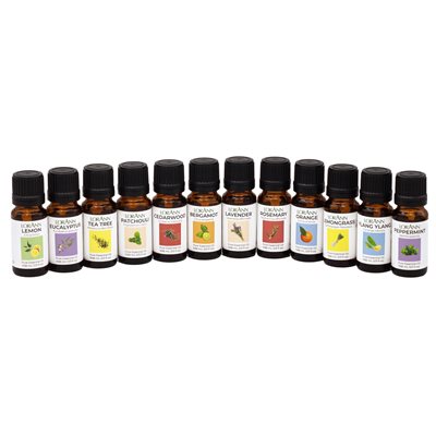 Assortiment d'huiles essentielles - Carton de 12 unités - Livraison gratuite au Canada pour les commandes de plus de 199 CAD