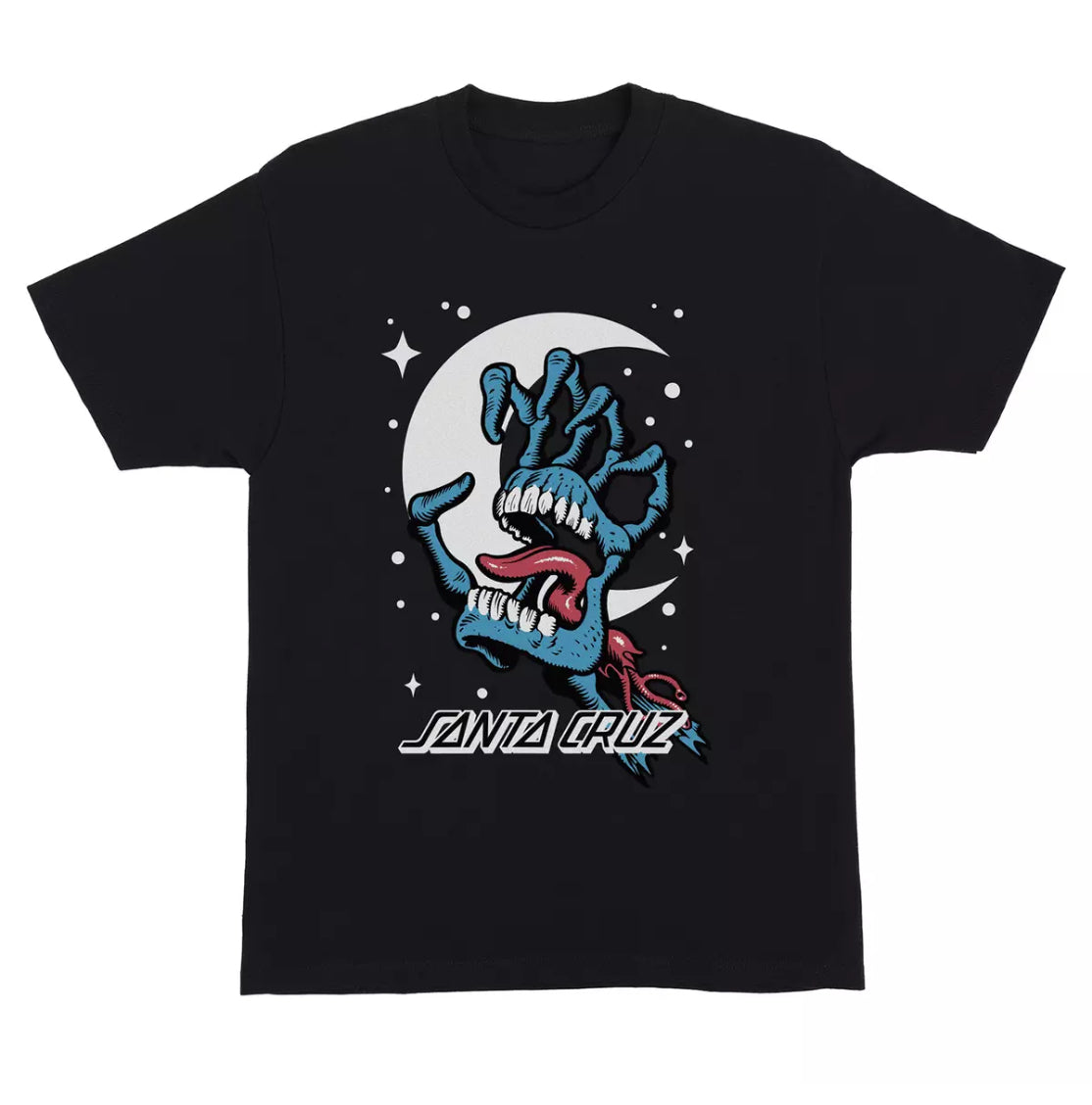 Santa Cruz 'Cosmic Bone Hand' Tee - Black (KIDS)