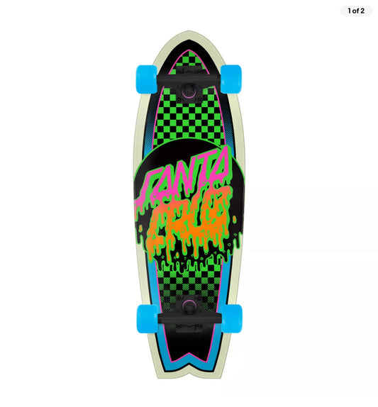 Santa Cruz 'Rad Dot' Complete Cruiser - Black/Green