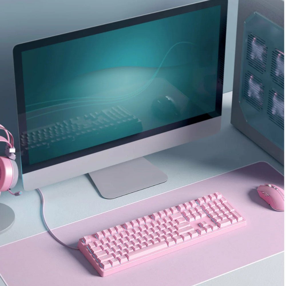 AUKEY G15 Mechanical Gaming Keyboard RGB Pink - Kastor