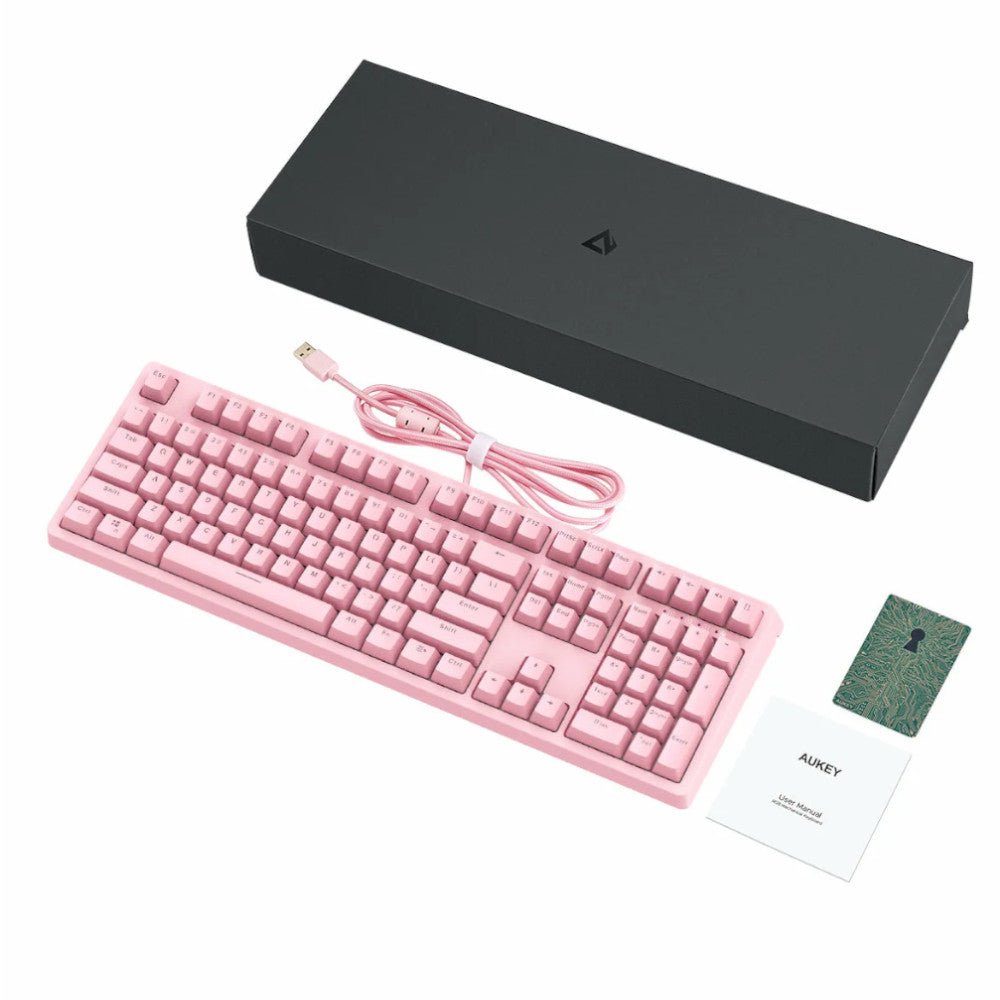 AUKEY G15 Mechanical Gaming Keyboard RGB Pink - Kastor
