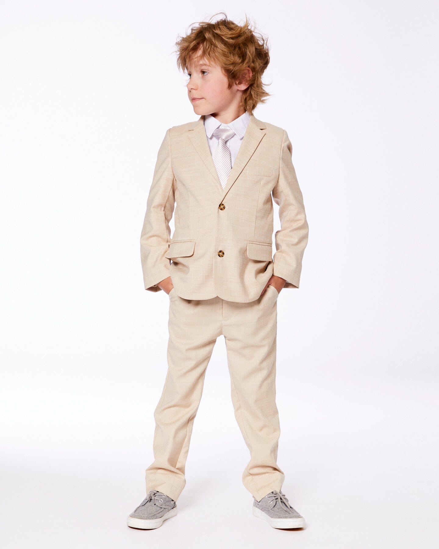 Slant Pocket Pants Light Taupe