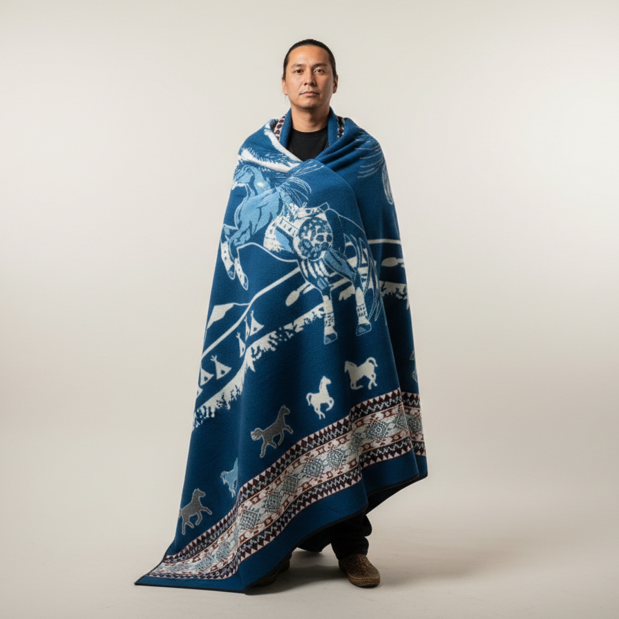 Horse Spirits Alpaca Blanket
