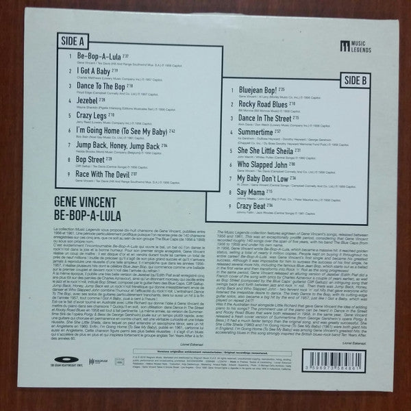 Gene Vincent / Be-Bop-A-Lula - LP