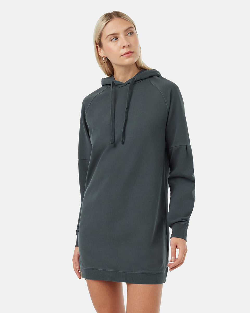 Oversized French Terry Hoodie Dress
