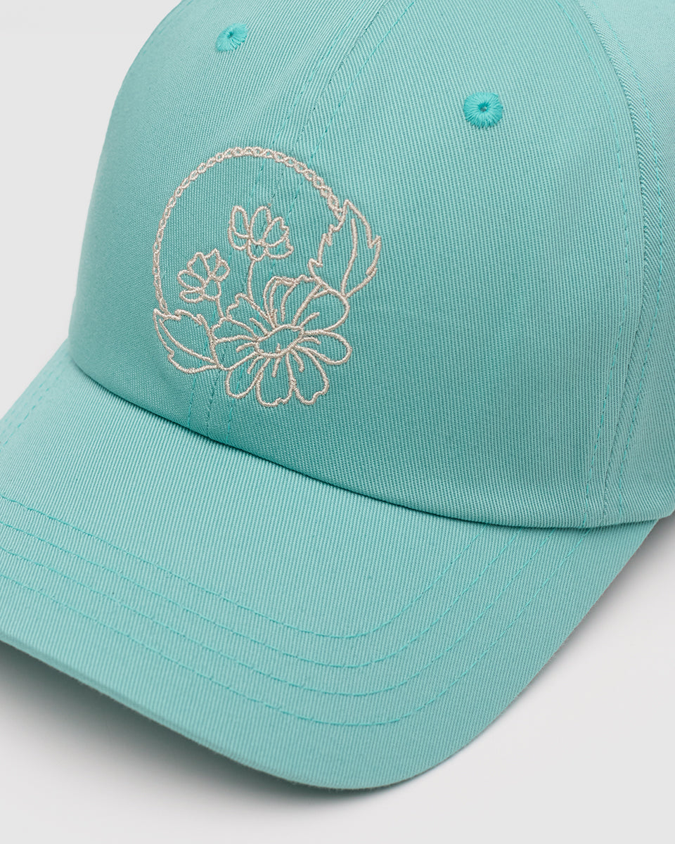 Daisy Embroidery Peak Hat