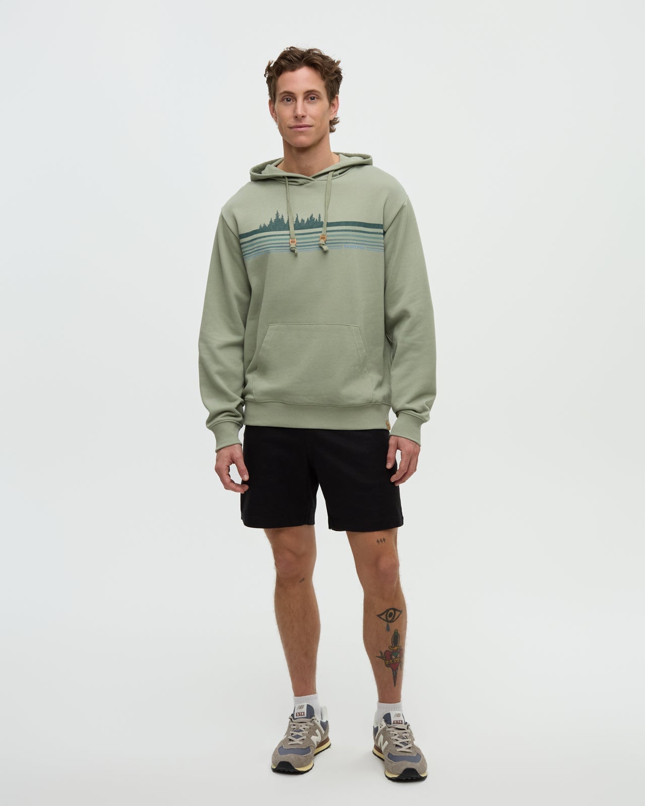 Wildfire Retro Treeline Relaxed Hoodie