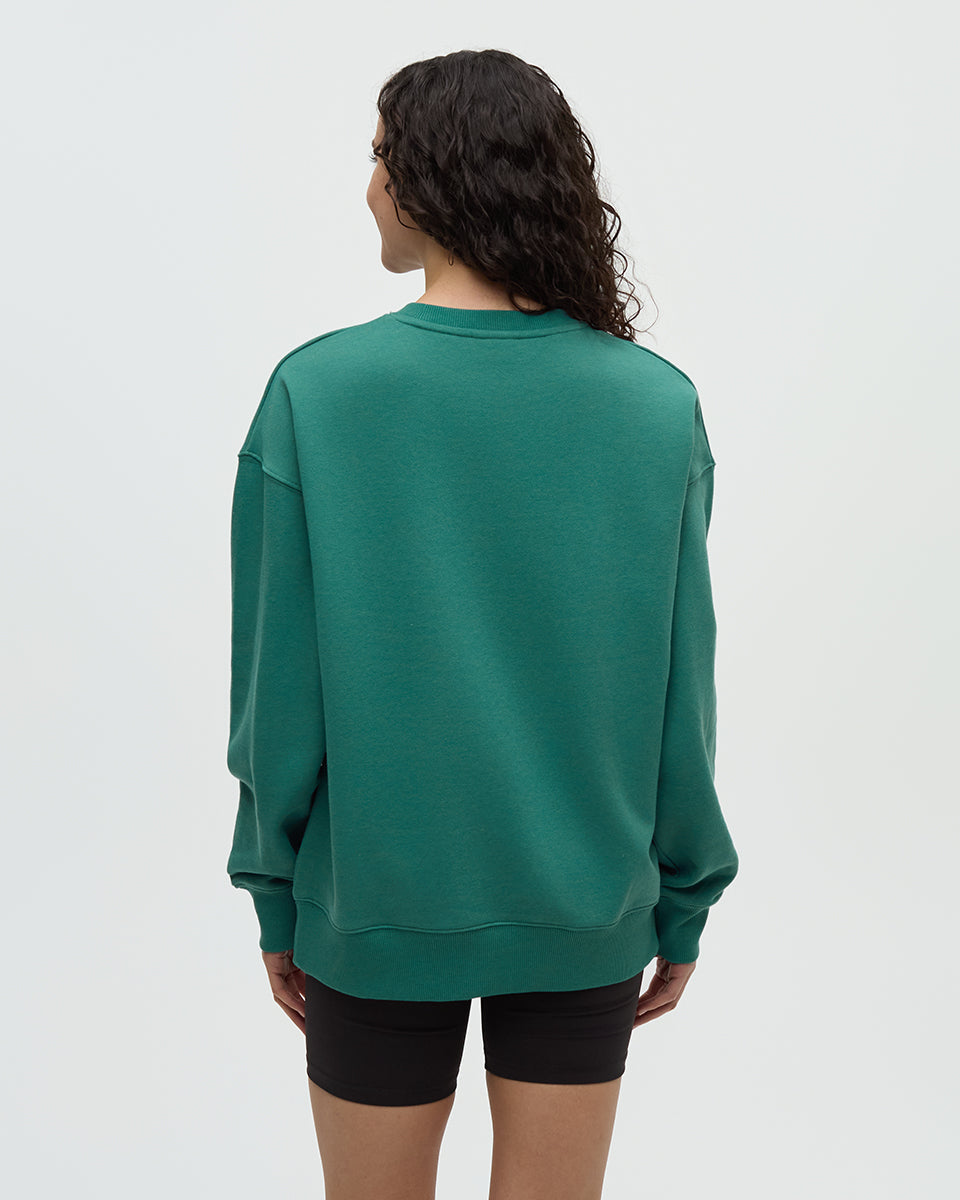 Amazon Greenery Relaxed Logo Crew