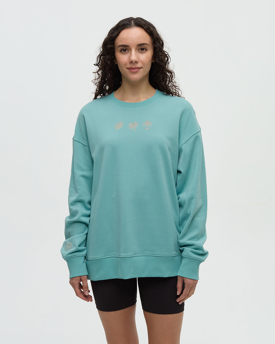 Haiti Embroidery Relaxed Crew