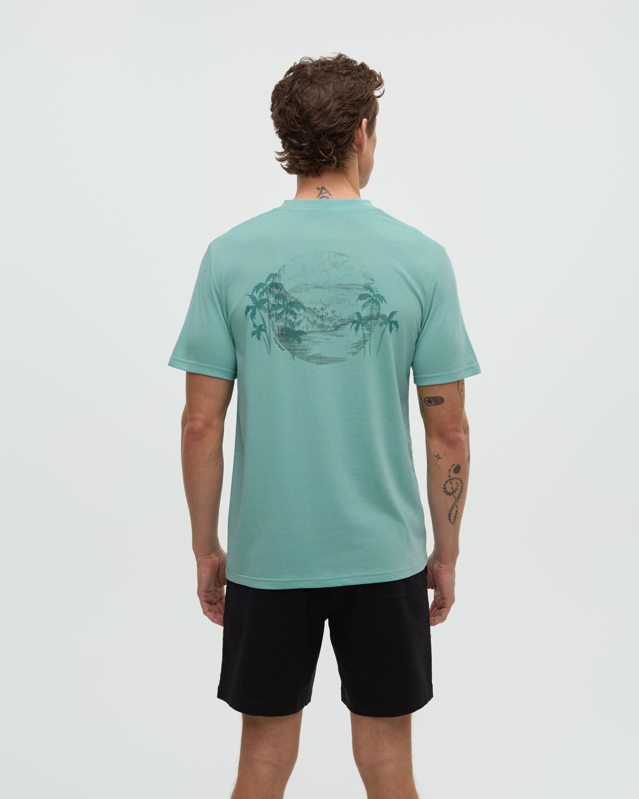 Haiti Palm Overlay T-Shirt
