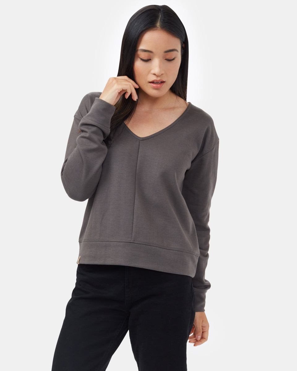 Ponte V-Neck Top