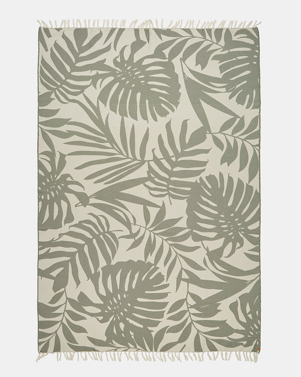Organic Cotton Vintage Jungle Beach Blanket