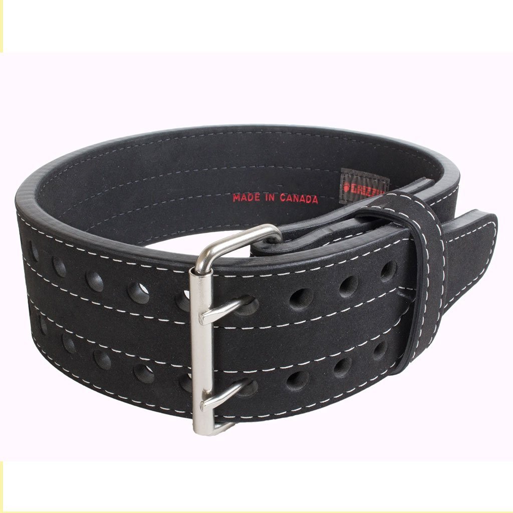 Grizzly 4" DOUBLE PRONG COMPETITION POWERLIFTING BELT 2XL 8473-04-2XL