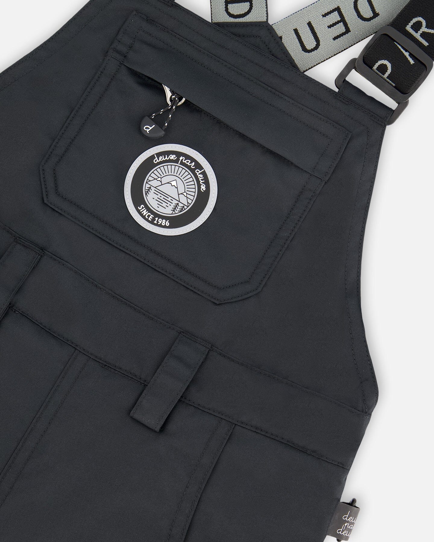 Solid Play Overall Snow Bib Black