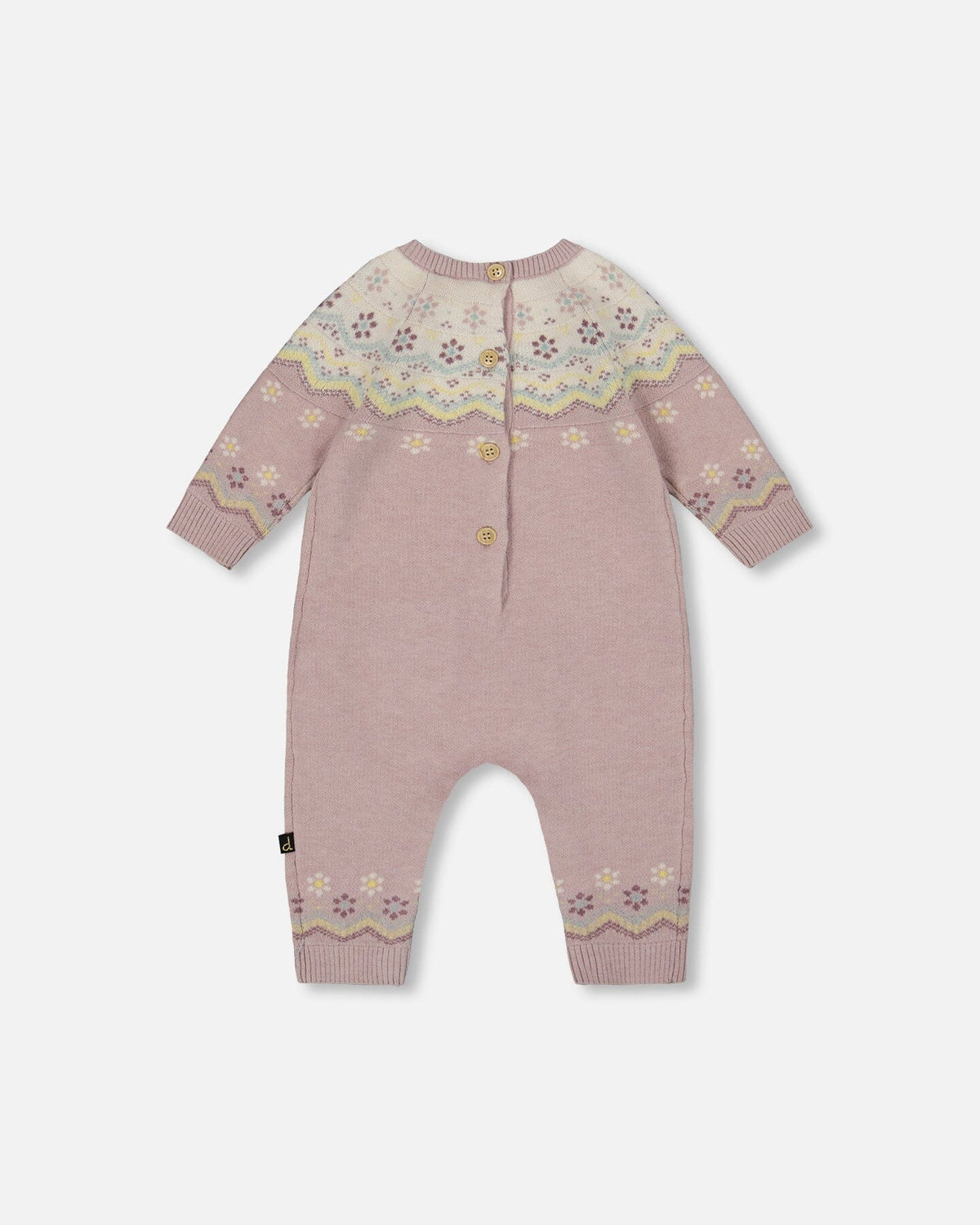Jacquard Knitted Romper Keepsake Lilac