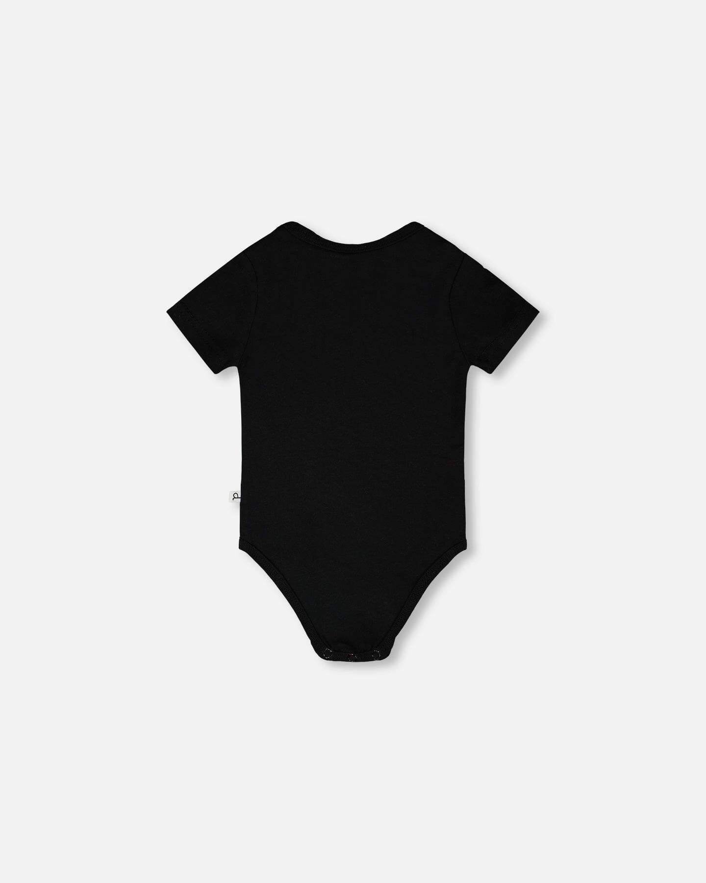 Evolutive Organic Cotton Jersey Onesie Black
