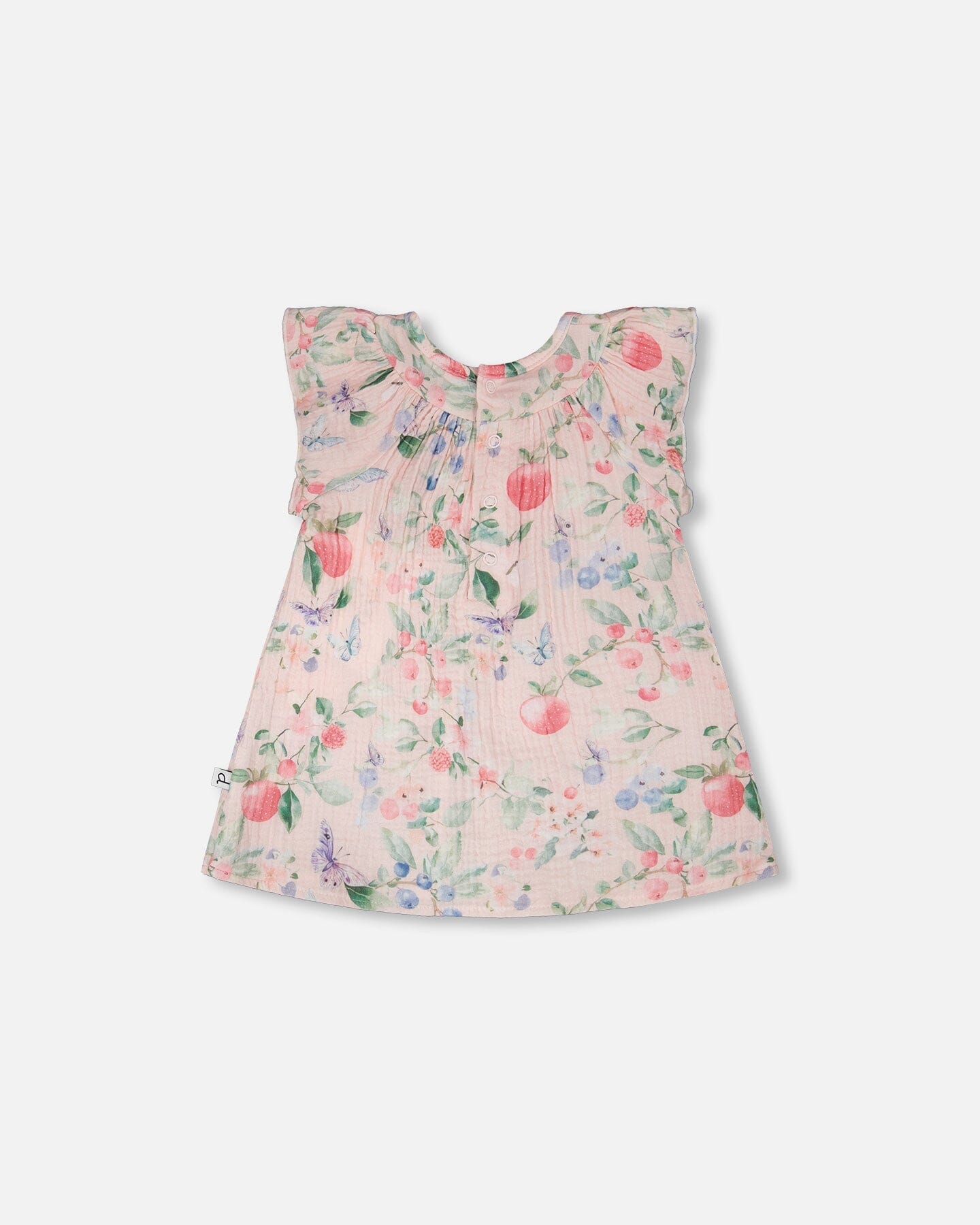 Cotton Muslin Dress And Bloomer Set Pink Printed Berries