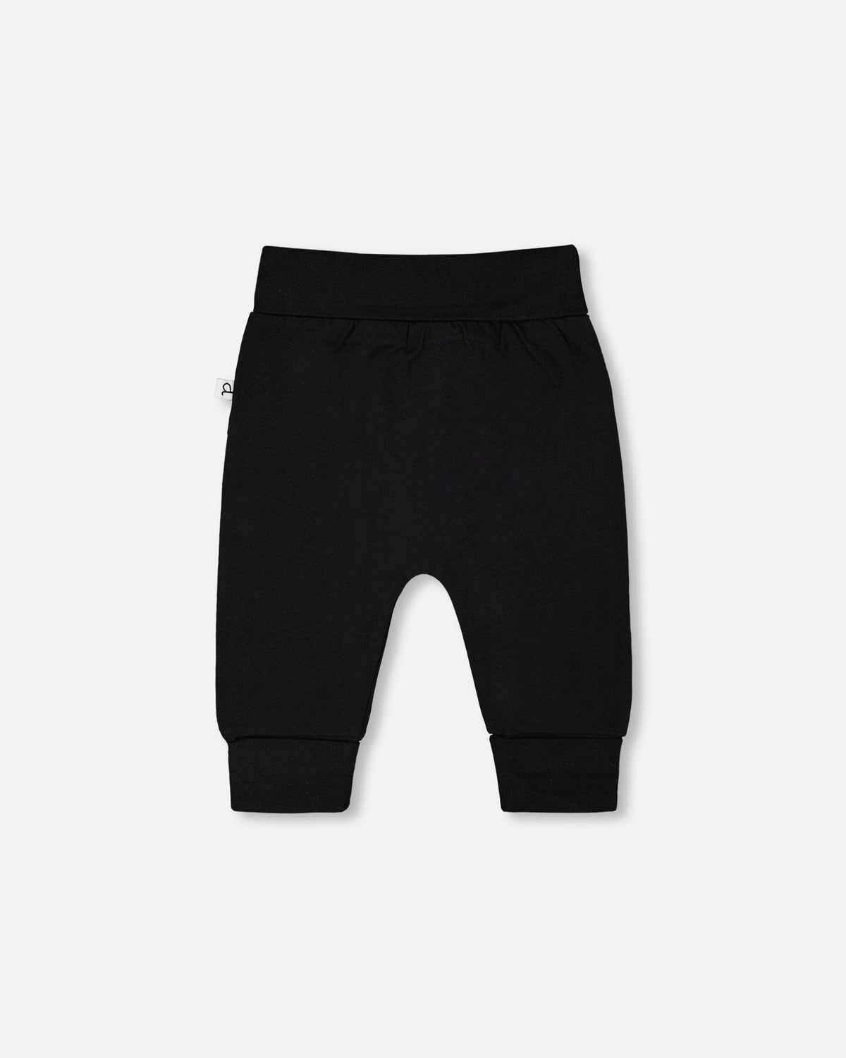 Organic Cotton Jersey Evolutive Pants Black