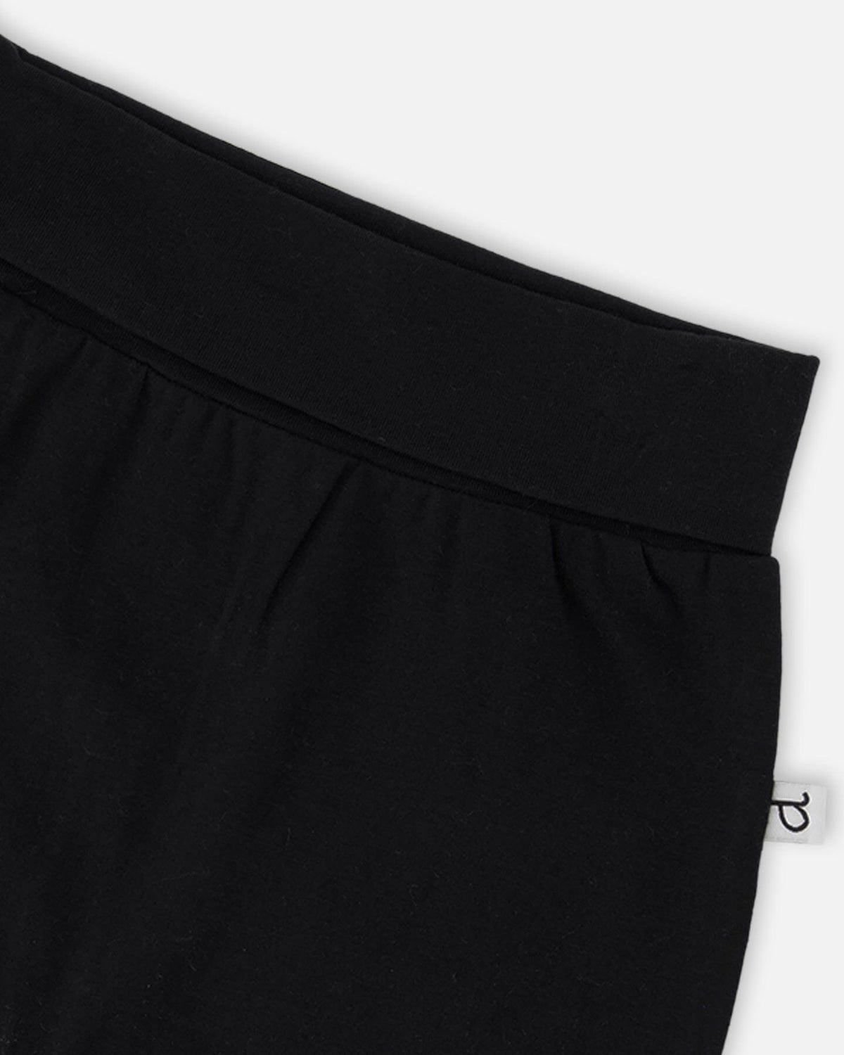 Organic Cotton Jersey Evolutive Pants Black