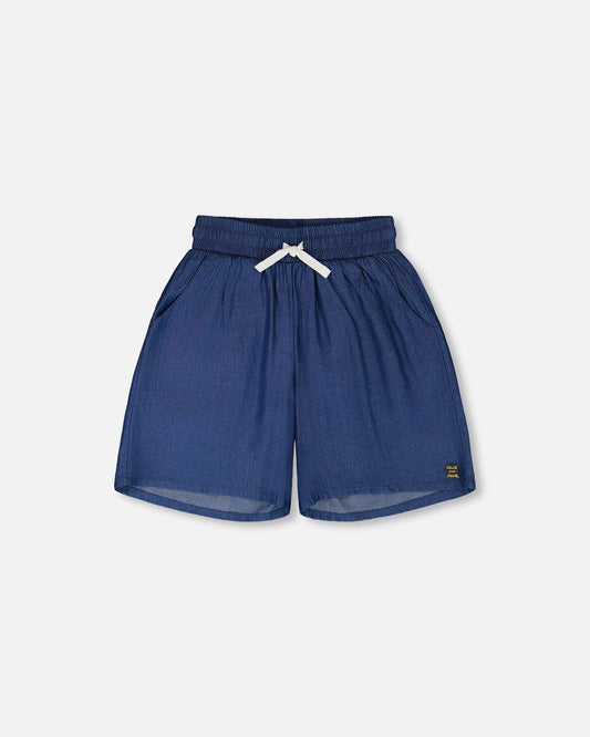 Blue Chambray Bermudas
