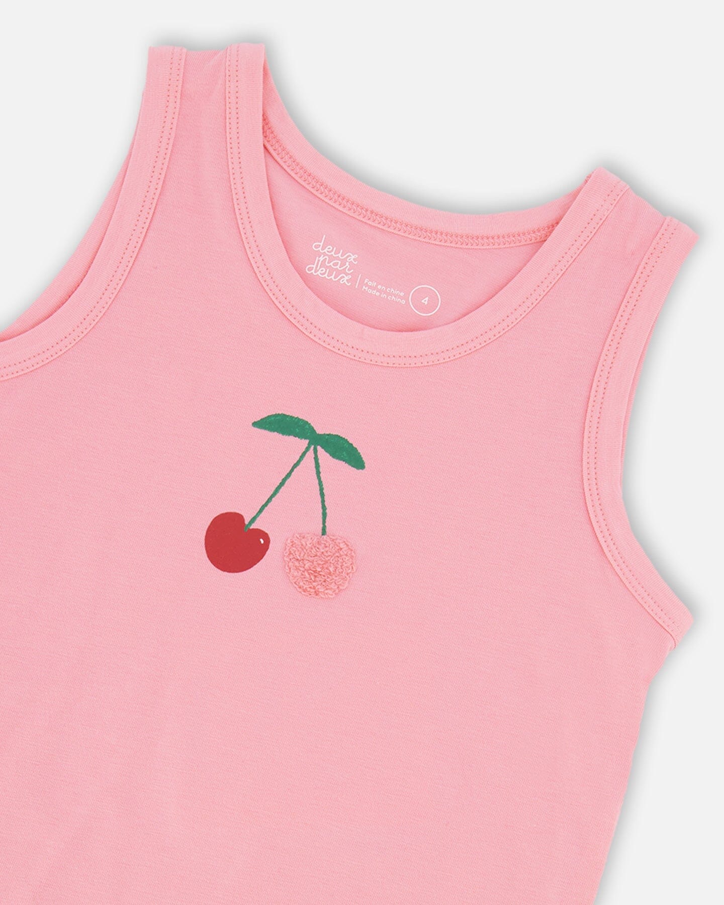 Organic Cotton Jersey Tank Top Pink