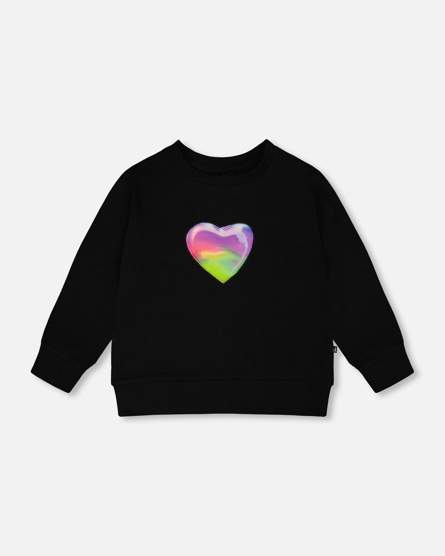 Organic Cotton Jersey Long Sleeve T-Shirt Black