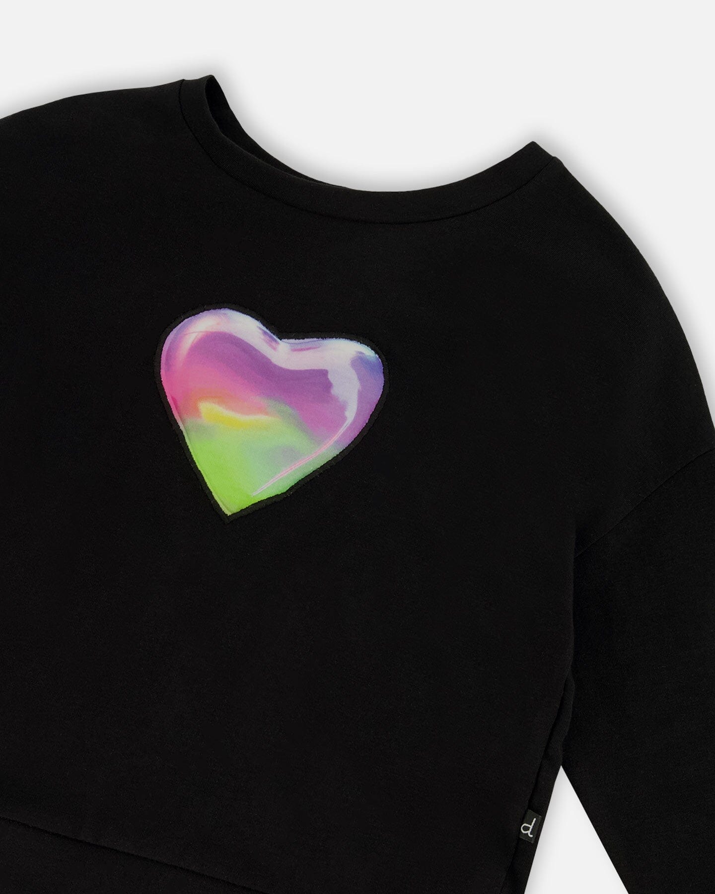 Organic Cotton Jersey Long Sleeve T-Shirt Black