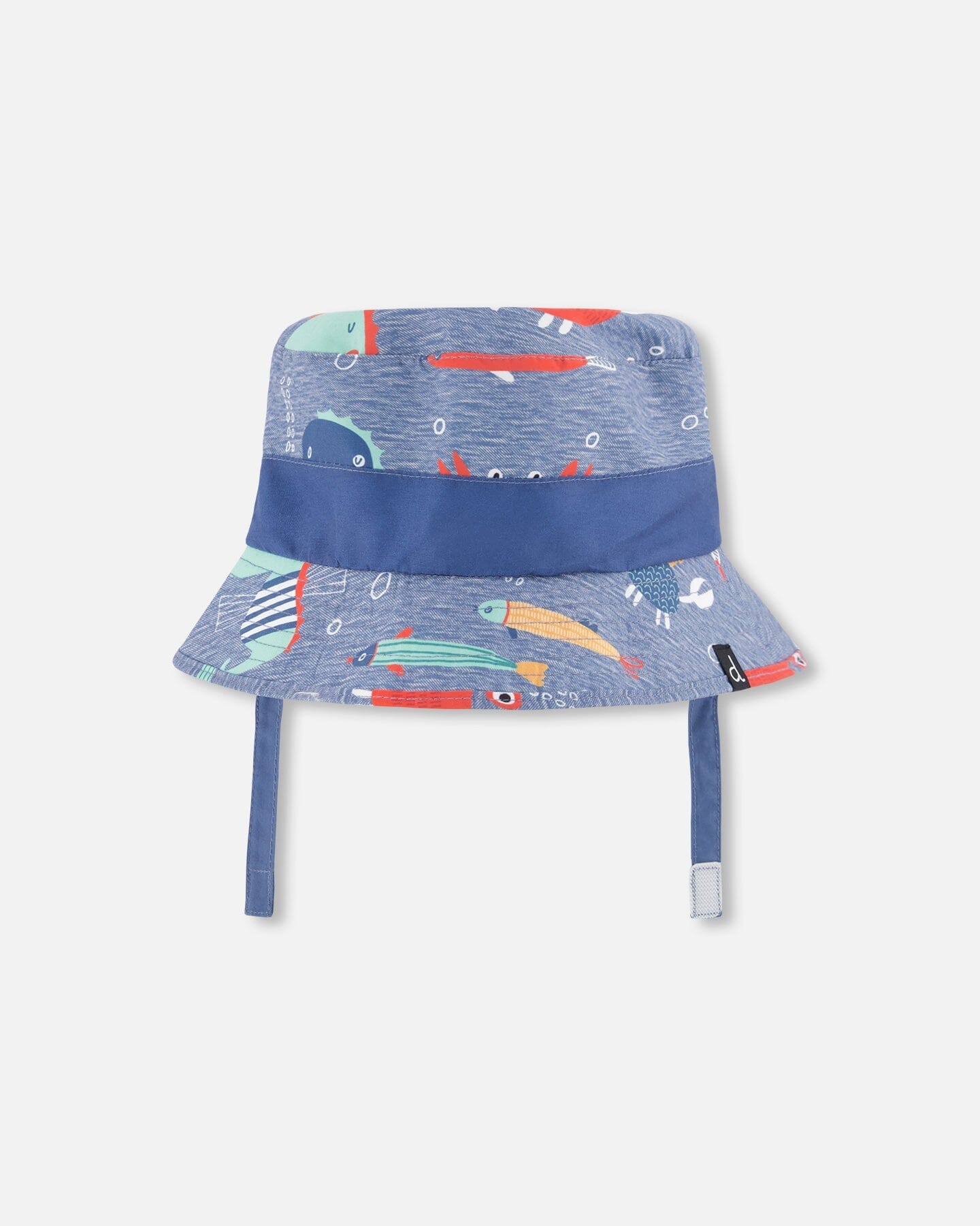 Recycled Polyester Beach Hat Blue Marine Animal Print
