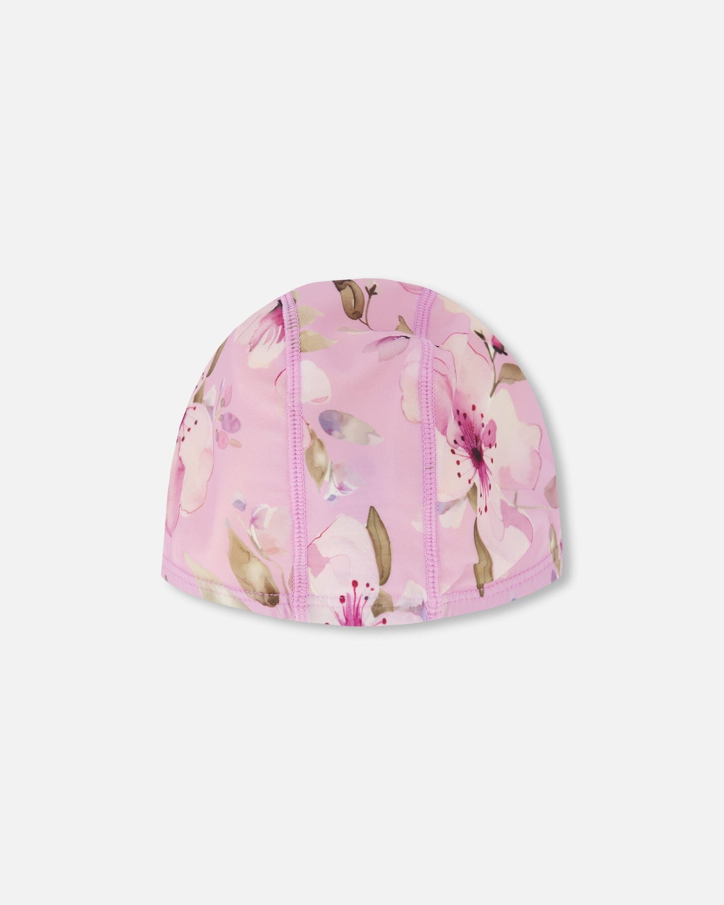Swim Cap Purple Flower Print