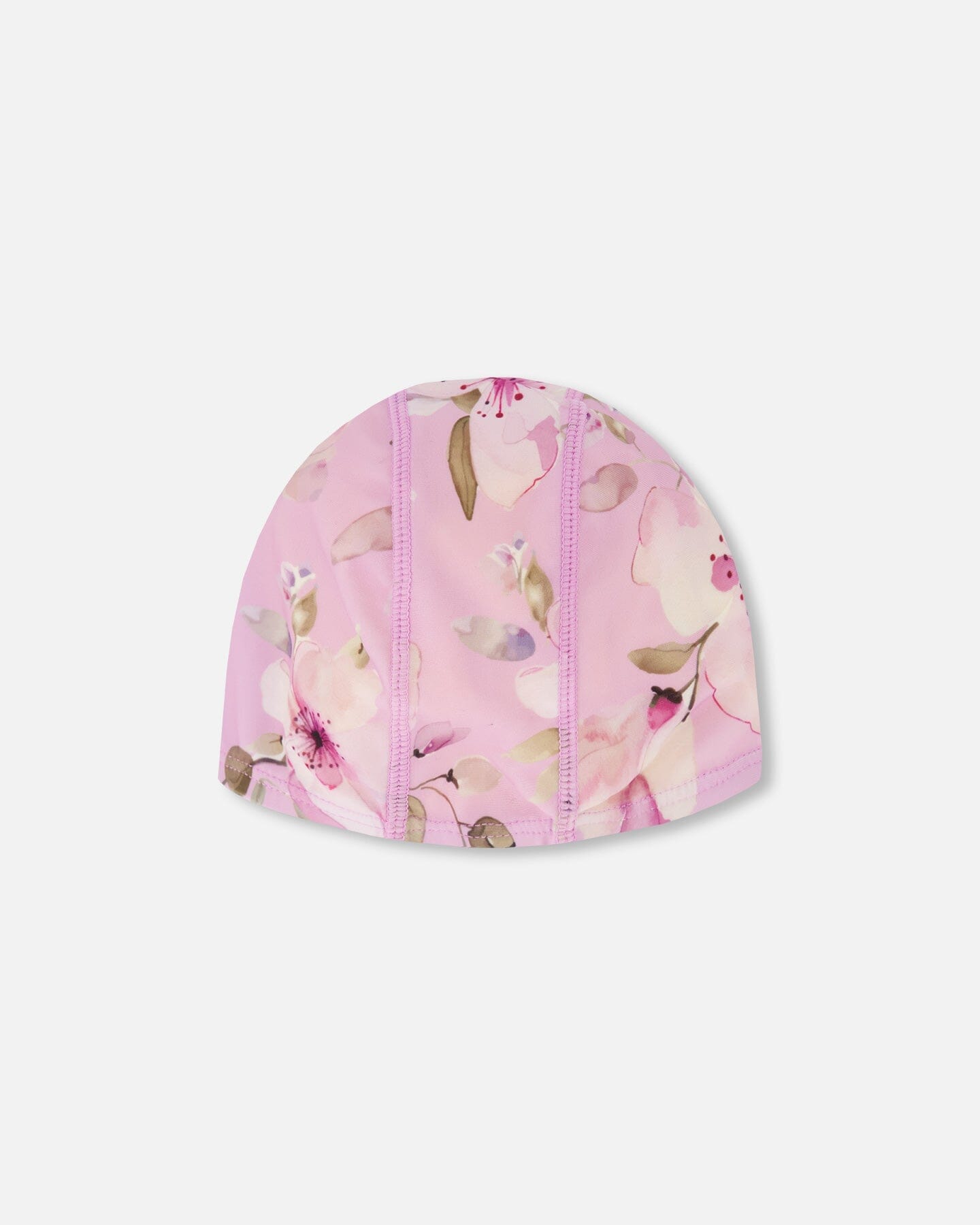 Swim Cap Purple Flower Print
