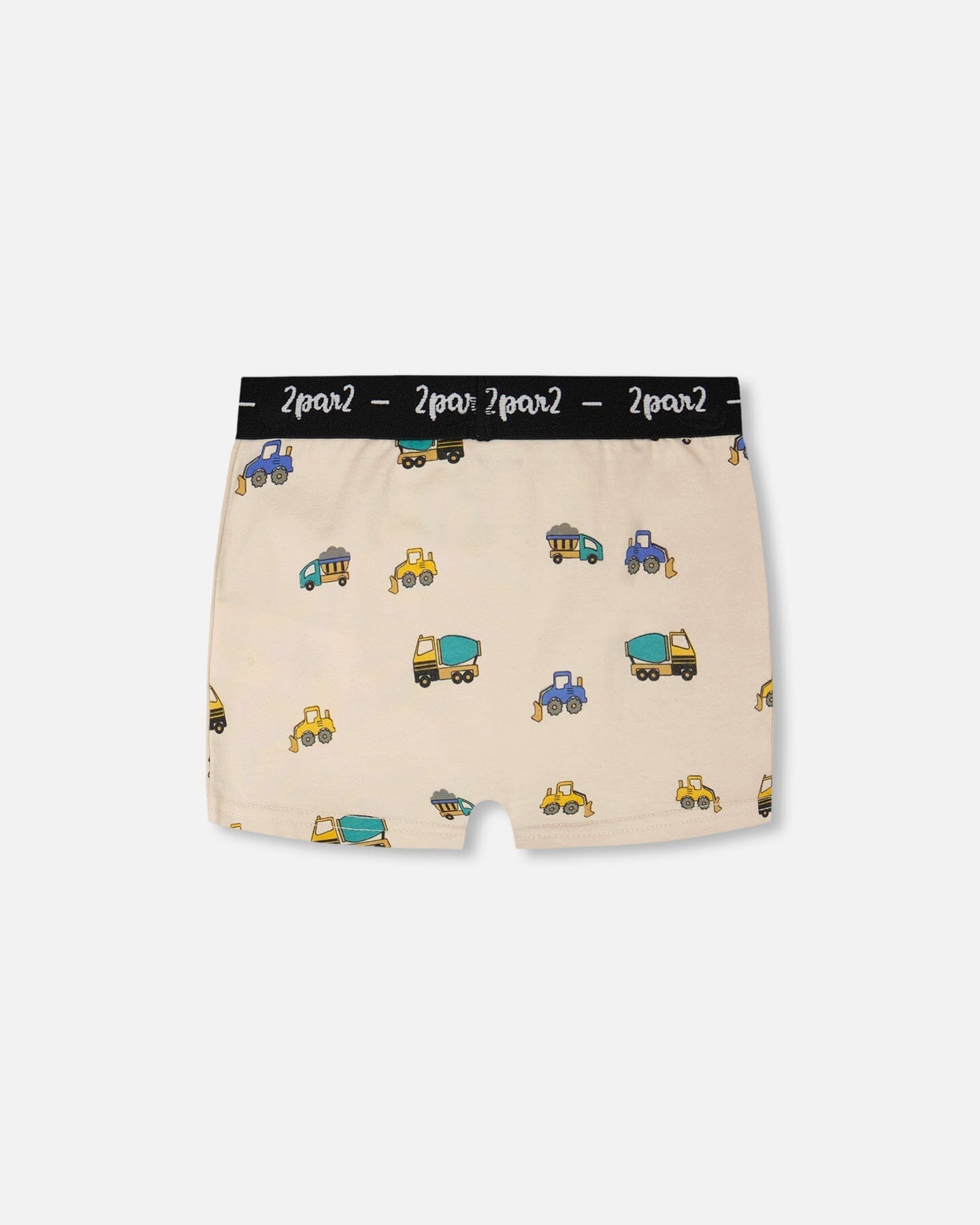 Organic Cotton Boxer Beige Truck Print