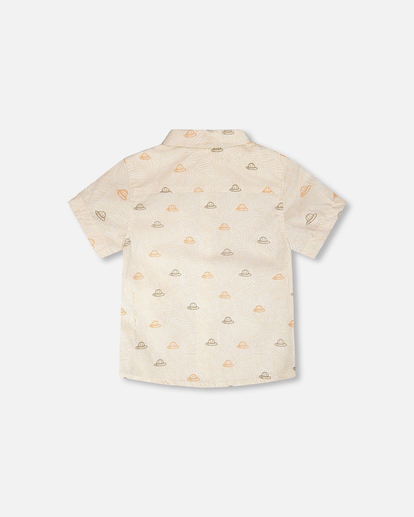 Poplin Shirt Beige Safari Print