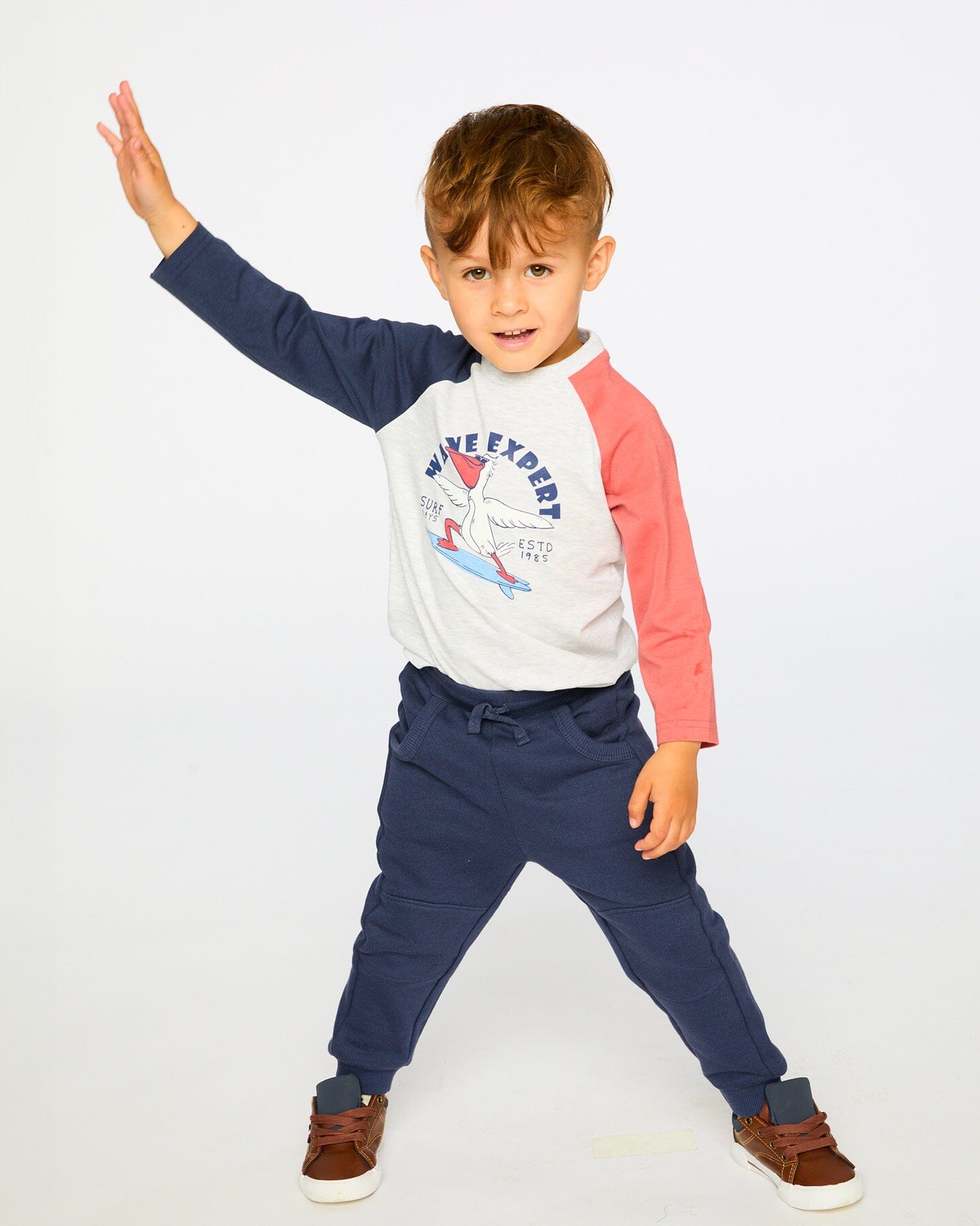 French Terry Pants Blue